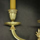 Paire d'appliques aux palmettes style Restauration début 1900