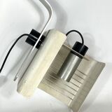 Vintage Italian aluminum and lacquer desk lamp from 60s