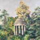 Tableau  kiosque dans le parc
