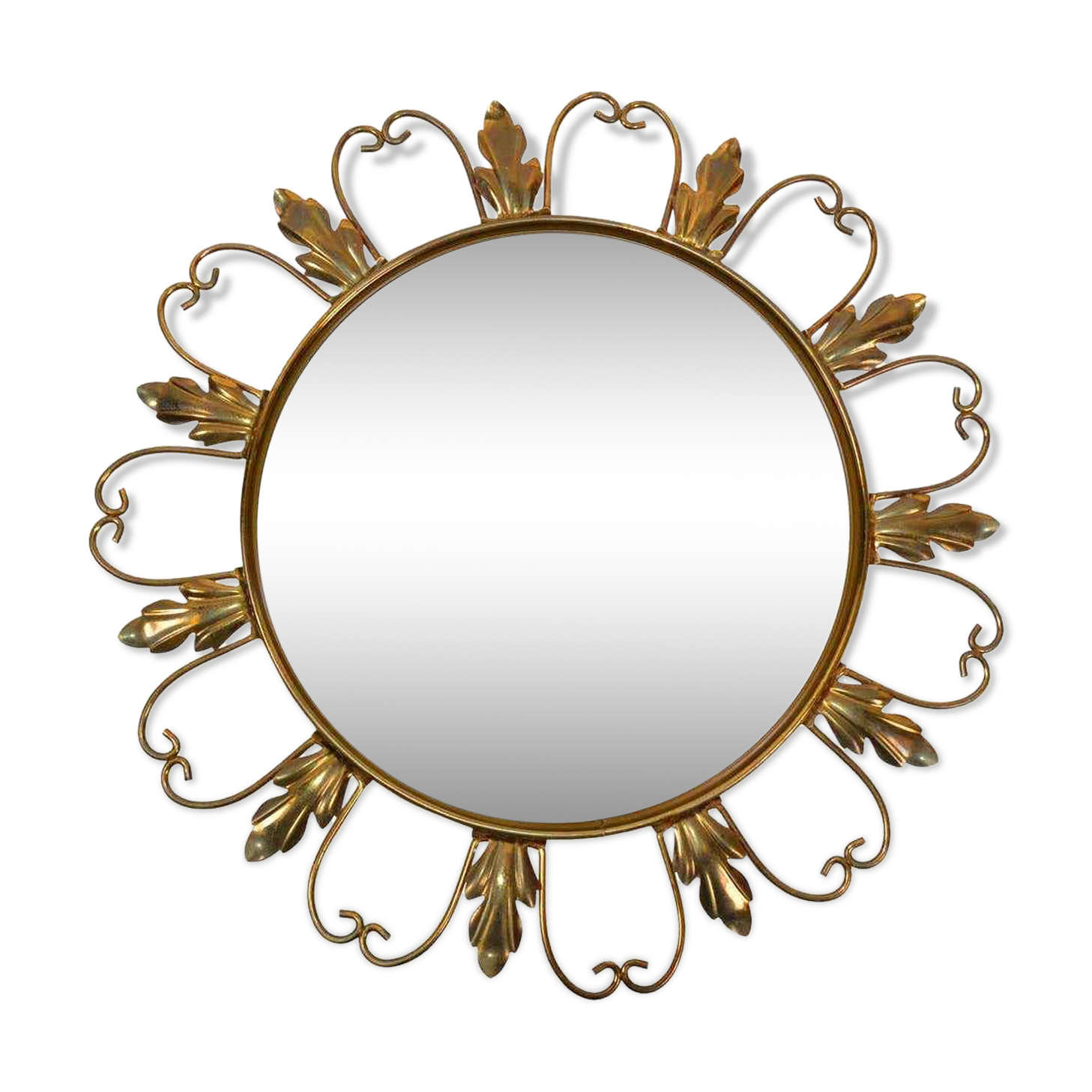 Mirror Sun " Witch's Eye " 50s. Deknudt * Hollywood Regency * Vintage