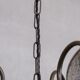 Antique english swan neck mercury glass pendant light/chandelier