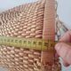 Rattan basket to hang vintage plant door