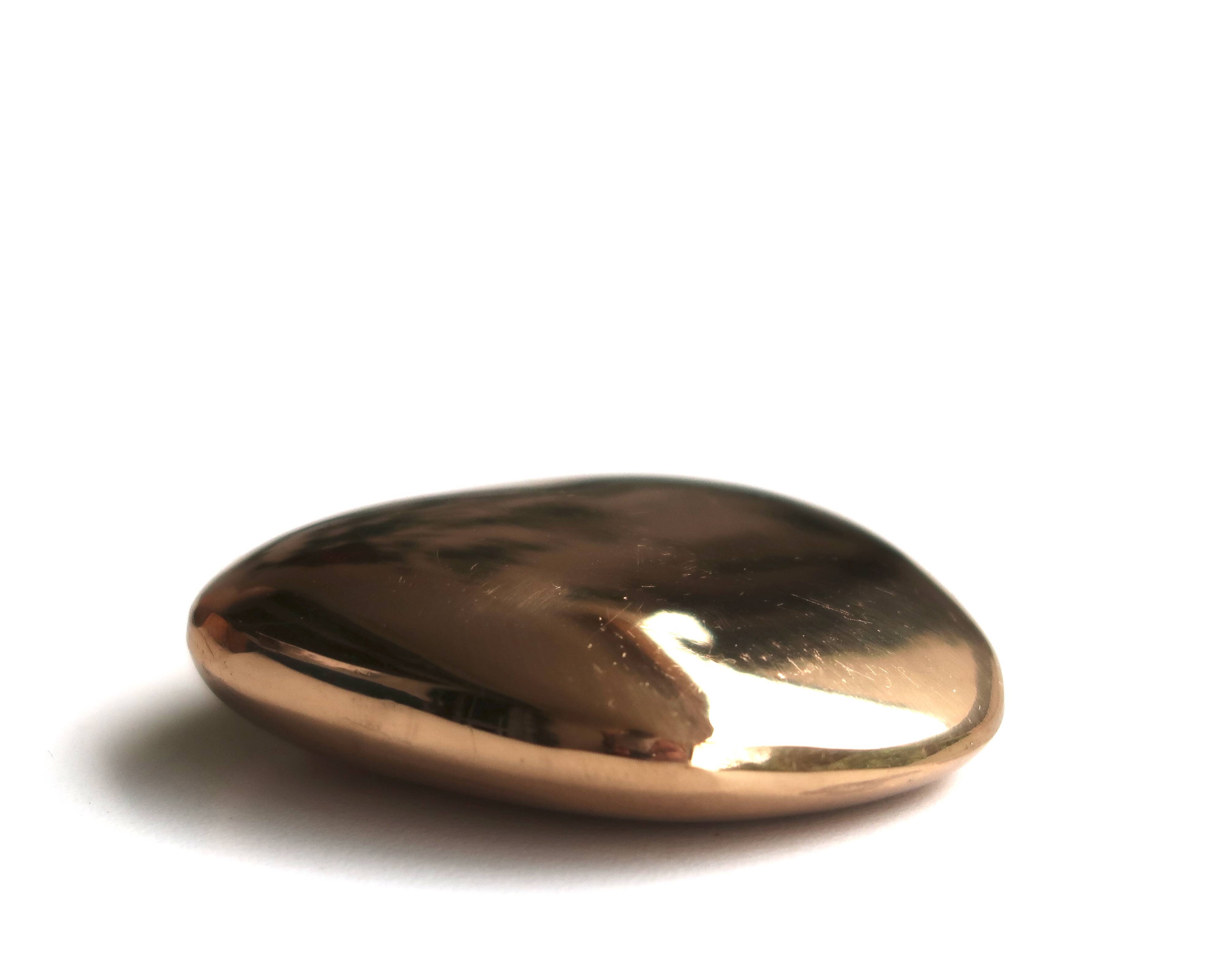 Bronze pebble sculpture signed Marjatta Weckström, 1980s.