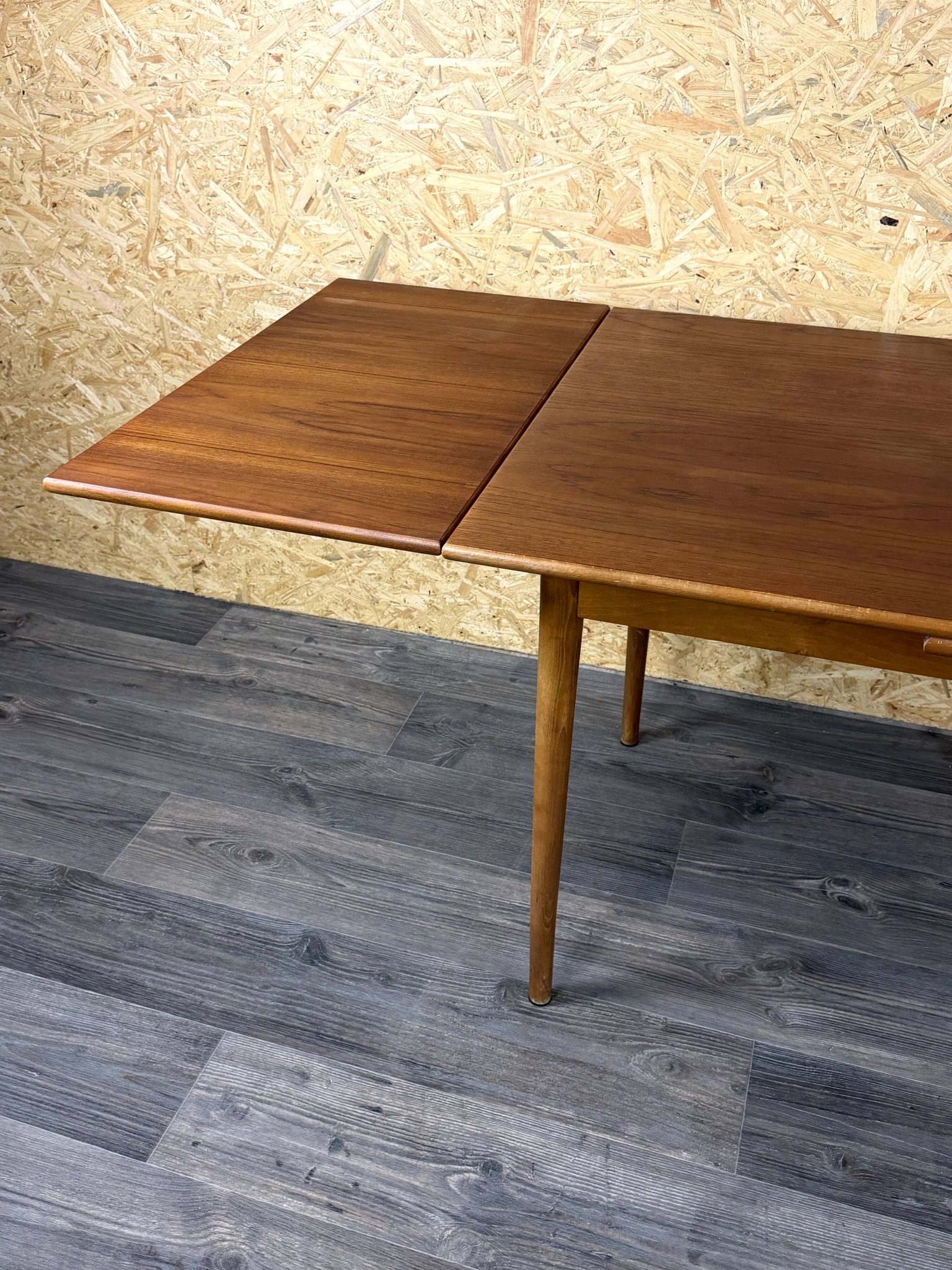 1960s 1970s Teak Dining Table Danish Modern Design Made in Denmark