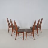 6 Chairs 'Eva' designed by Niels Koefoed, 1960s