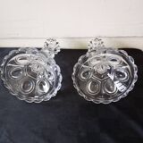 Pair of baccarat candlesticks