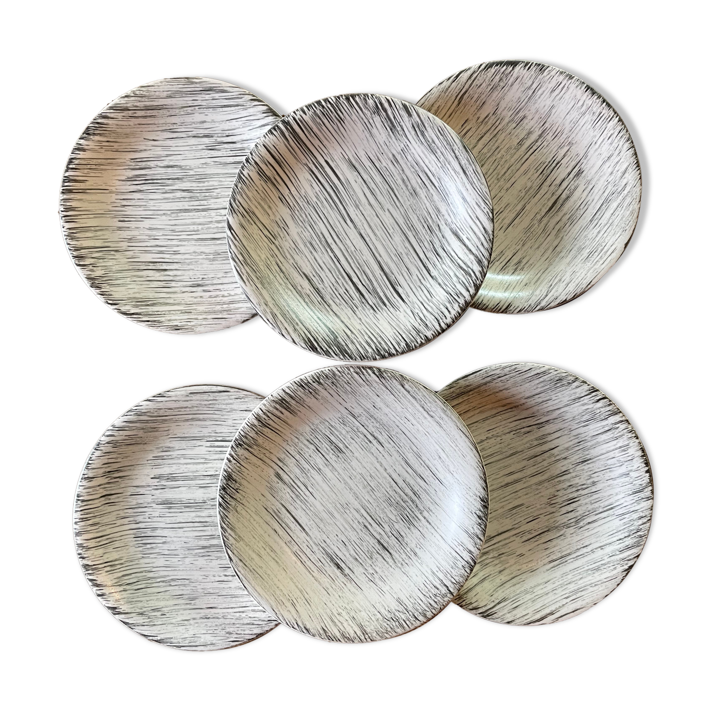 6 plates "Bazas" Salins