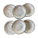 6 plates "Bazas" Salins