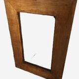 Vintage Scandinavian mirror, solid wood mirror