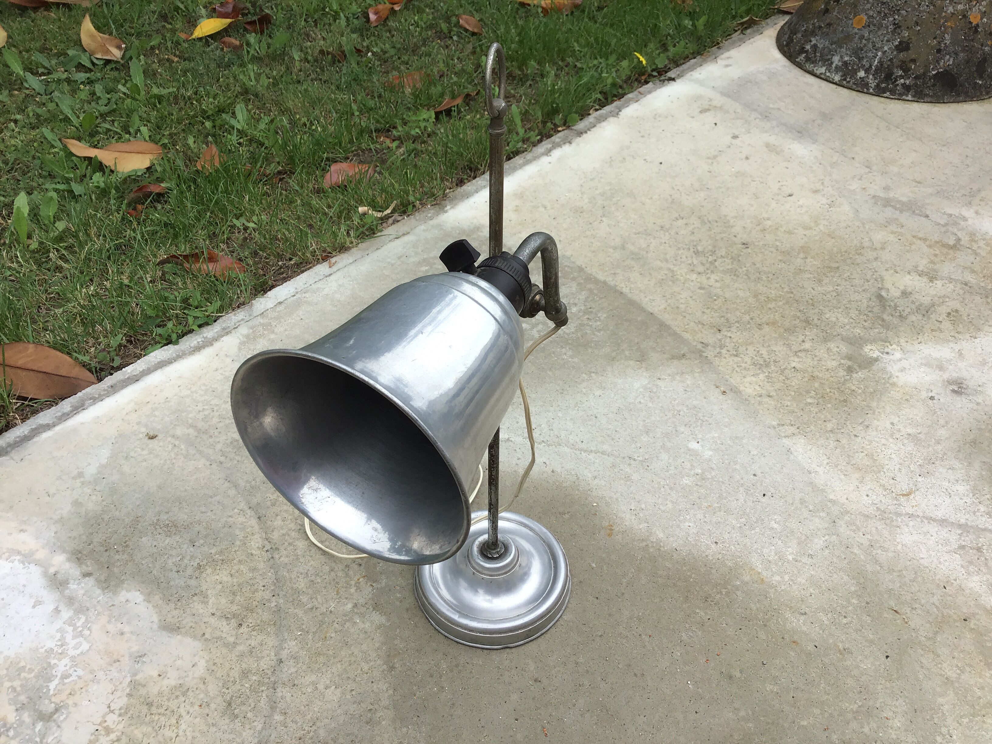Swan collar office lamp offal aluminum day, workshop, Bakelite.