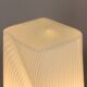 Pair of Italian striped Murano glass table lamps in style of Lino Tagliapie