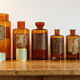 Set of 6 apothecary bottles, early twentieth century