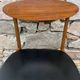 1960s Scandinavian chair in black vinyl