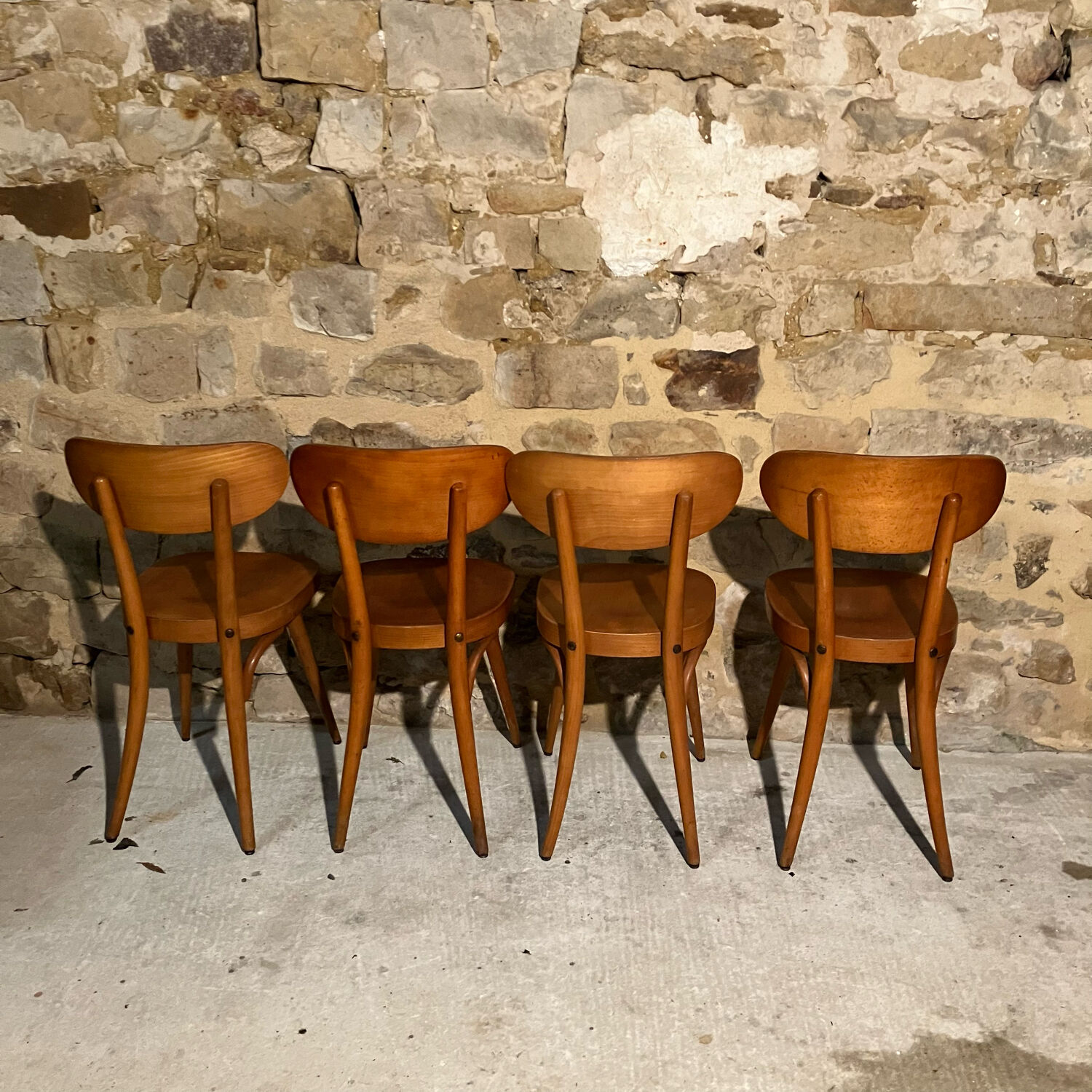 Set of 4 Baumann 731 chairs