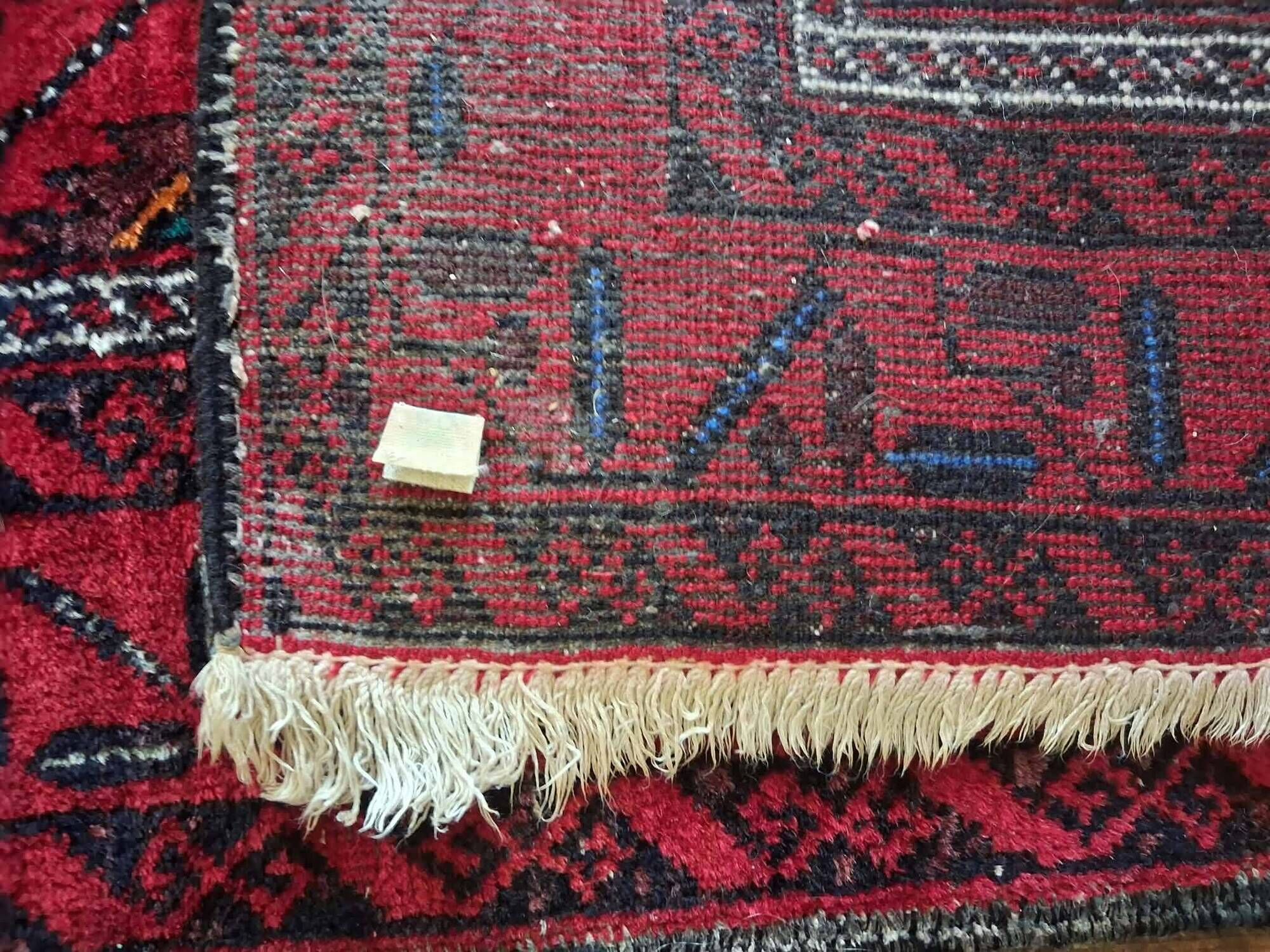 Handmade Belouch Persian rug 213x116cm