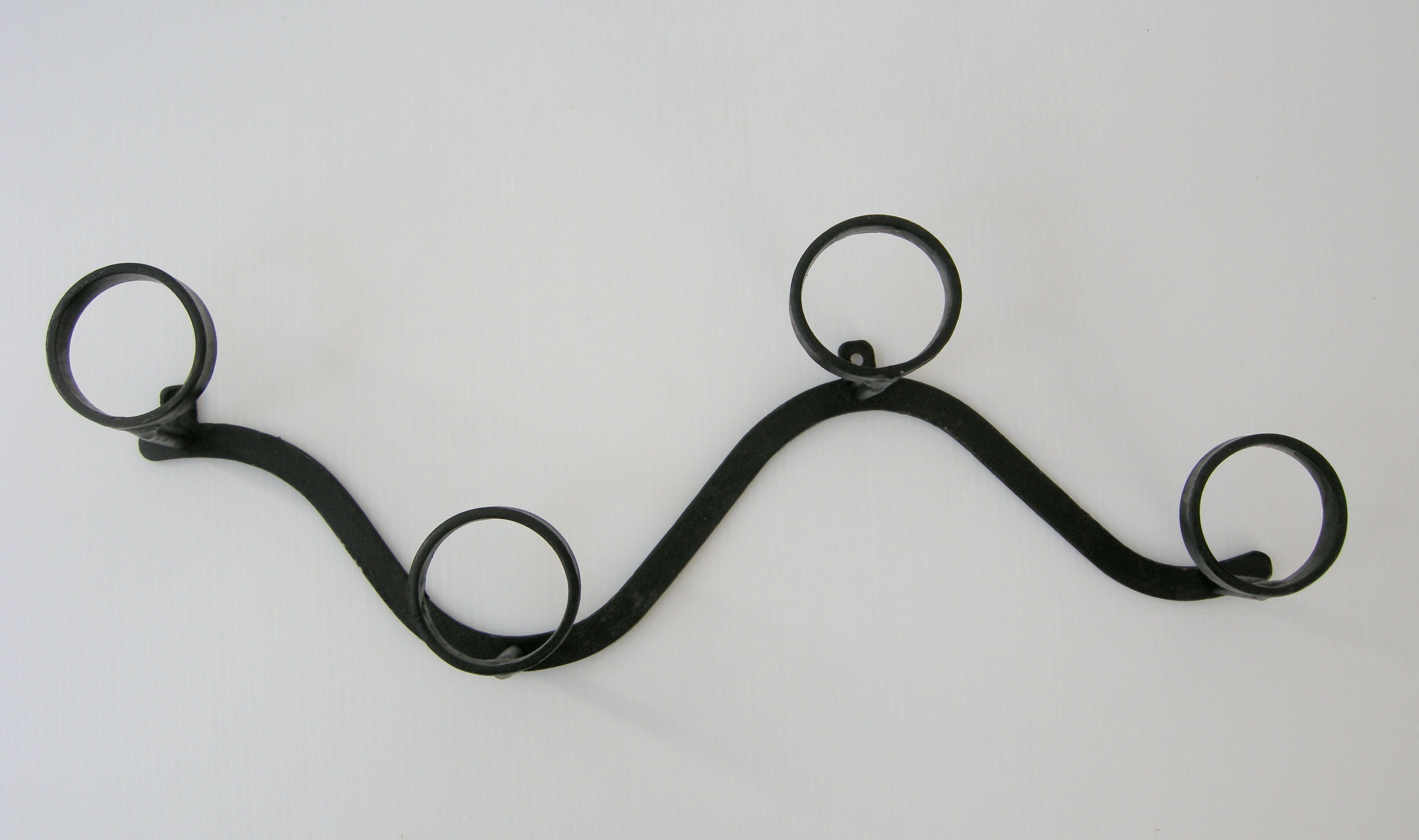 Vintage 1950 black metal hook