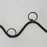 Vintage 1950 black metal hook