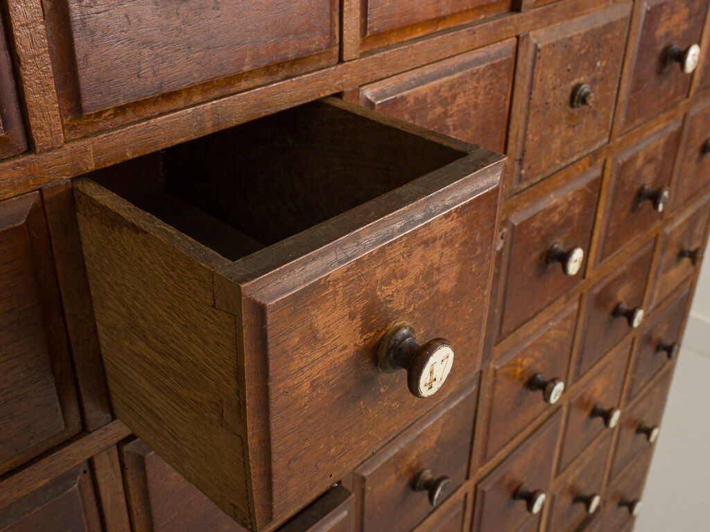 Trade cabinet with 96 drawers