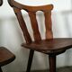 Set of 8 wooden bistro chairs