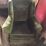 Fauteuils verts années 40