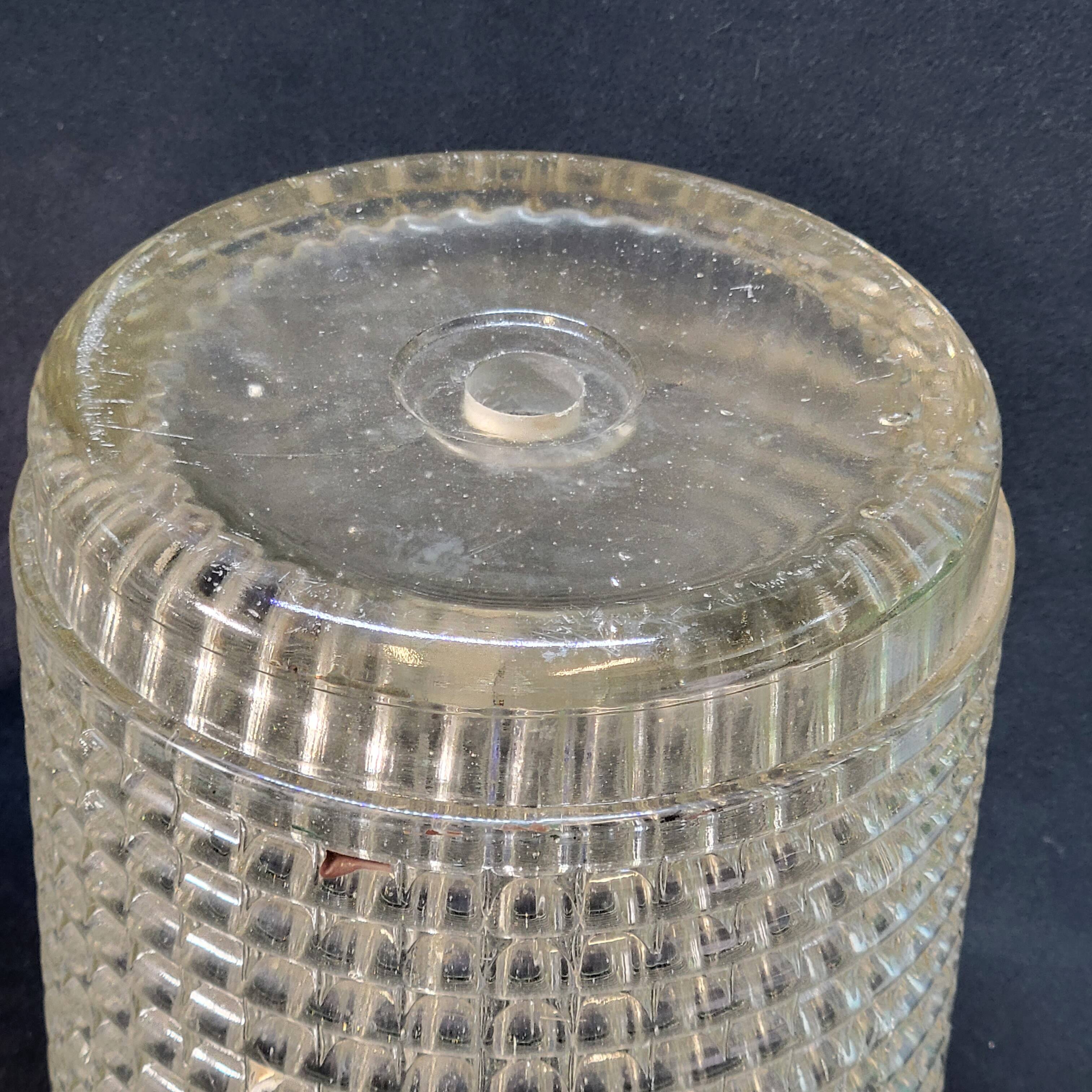 Pair of globe lampshades for wall lamp or lighting lamp in molded pressed glass