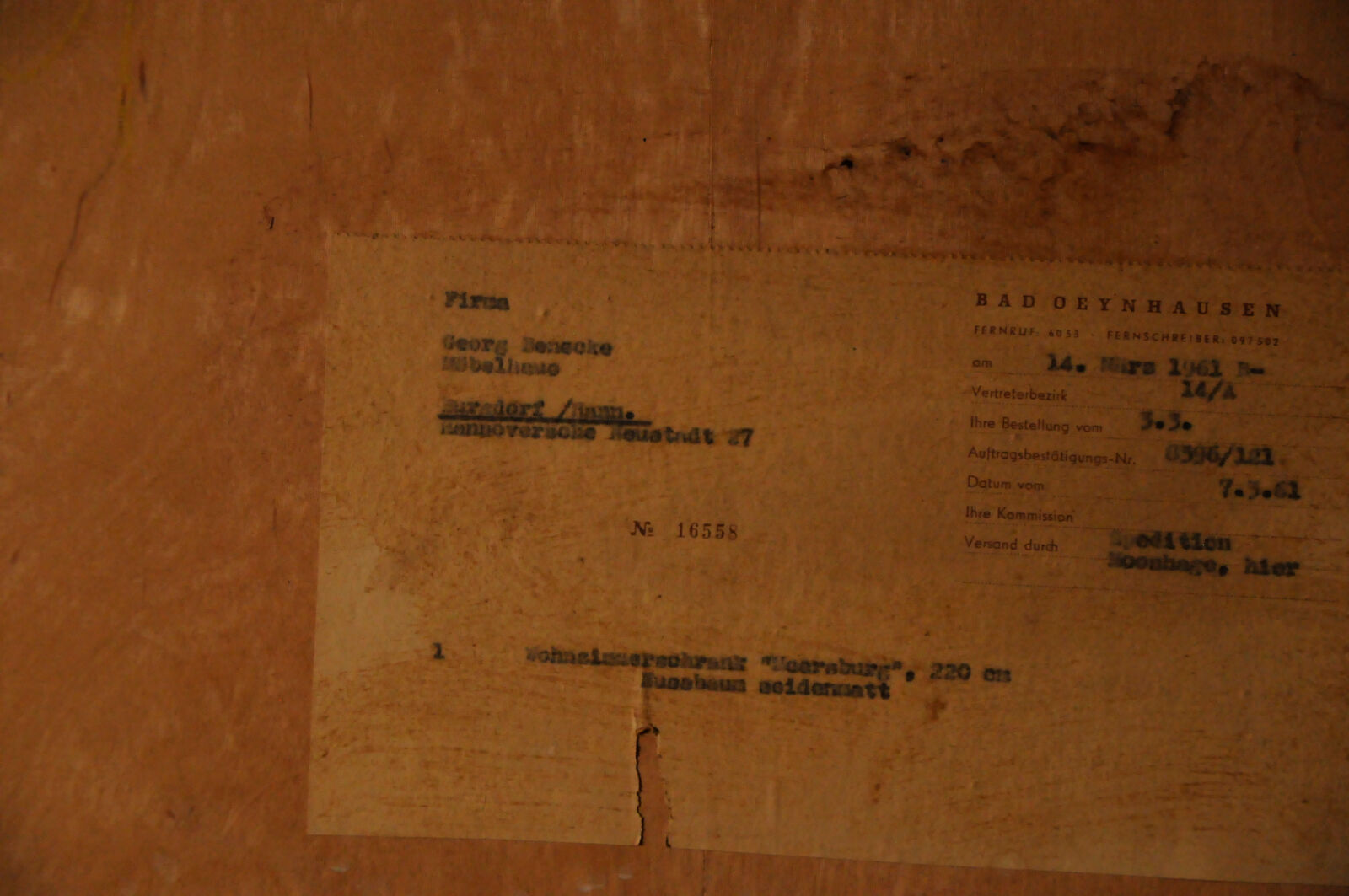 Buffet high - Georg Benecke -1961