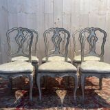 Set of 6 Louis XV Venetian chairs