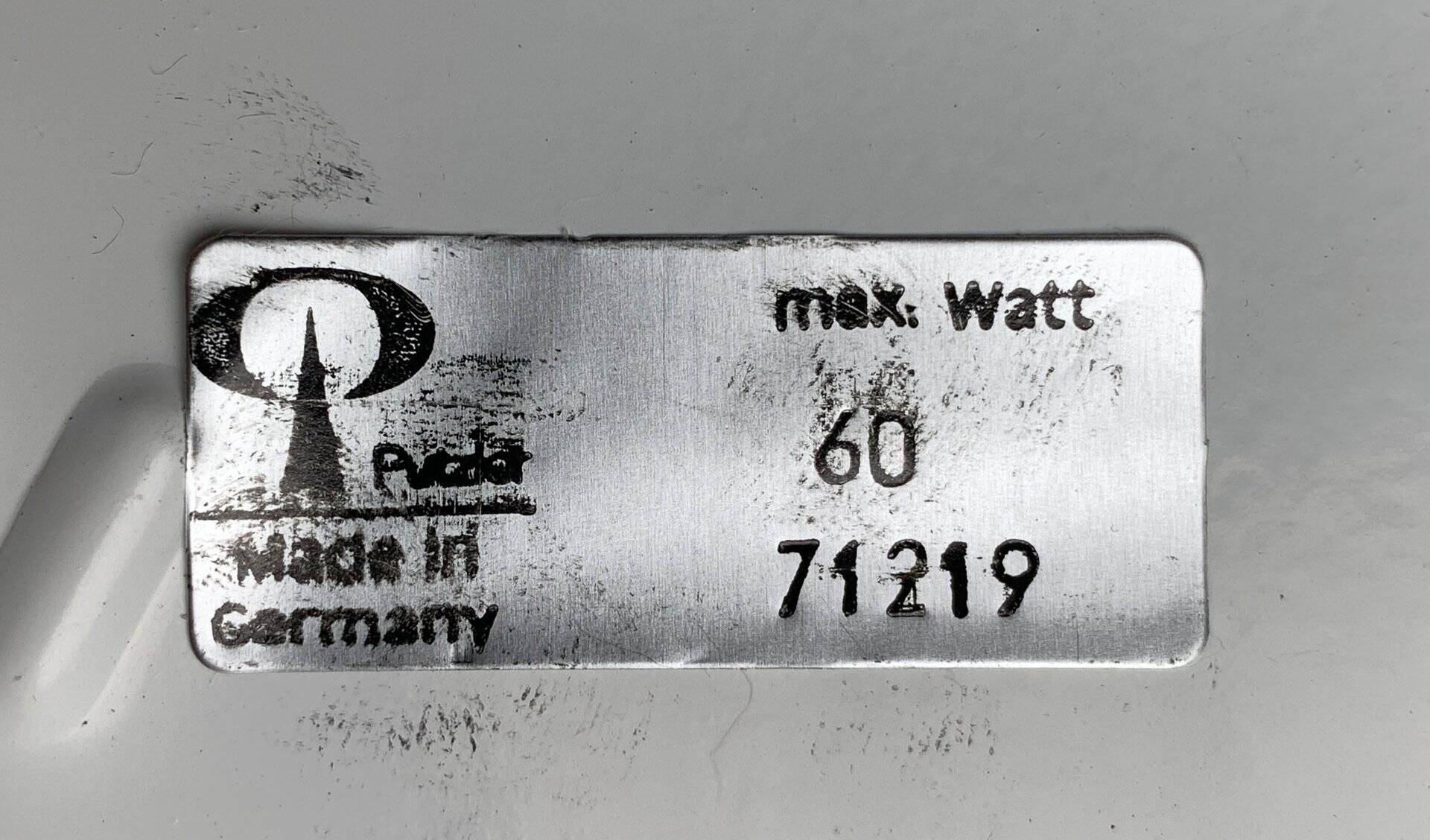 Suspension or wall lamp moon in glass from the vintage German space era by Peill & Putzler, 1970s.