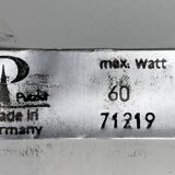 Suspension or wall lamp moon in glass from the vintage German space era by Peill & Putzler, 1970s.