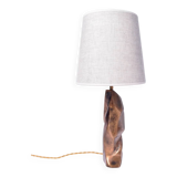 Lampe en bronze brutaliste, 1960