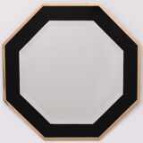 Octagonal Mirror frame in brass 1970s
