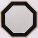 Octagonal Mirror frame in brass 1970s