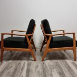 Restored pair of armchairs by Uluv