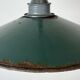 Industrial Green Enamel Light, 1950s