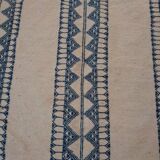 Tapis beige et bleu fait 195x105cm