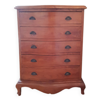 Solid wood chest of drawers