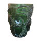 Vase en verre avec décors floraux