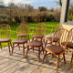 Ensemble de 8 chaises bistrot Baumann