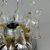 60s 70s wall lamp Wall Sconce made of metal & Murano glass Space Age design