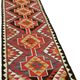Turkish Handwoven Vintage Herki Kilim 92 cm x 342 cm