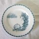 6 flat plates made of Clairfontaine earthenware buffon model in iron earth