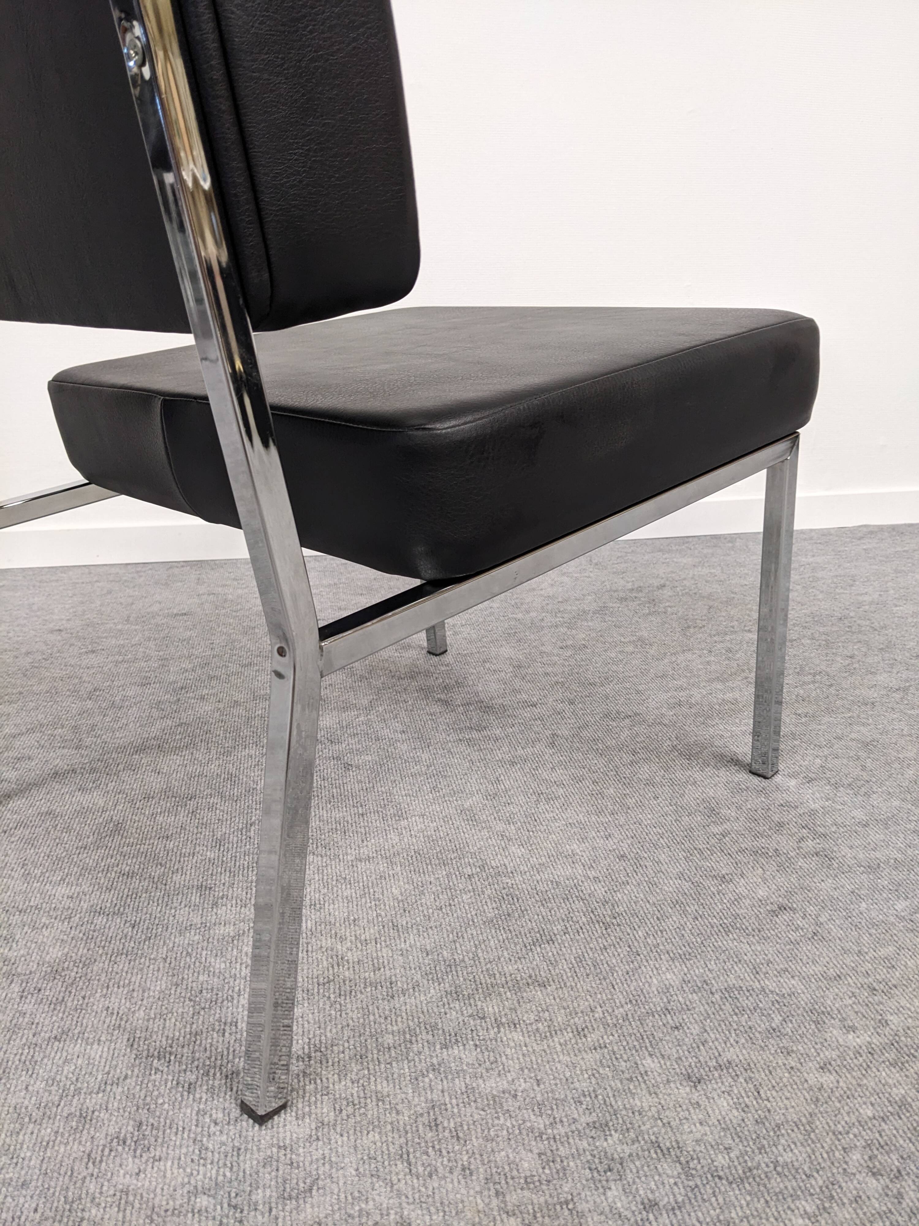 Set of 4 modernist armchairs circa 1970