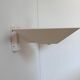 Set of modernist wall lights, white lacquered metal, France 1970