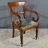 Armchair with Mahogany Crosses, Victorian period, England – 2nd part 19th century