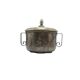 ABU Sugar Bowl, mid-century modern, silver-plated brass, Poland, 1960s