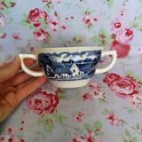 Tasse ancienne à double poignée société céramique maestritcht made in Holland Boerenhoeve Dutch Farm