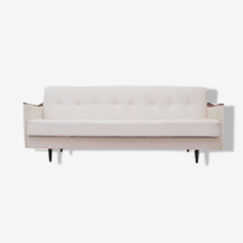 Foldable sofa ecru, Danish design, 1960s, Denmark