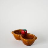 Salt & pepper slip, Tomato model, signed, 1970