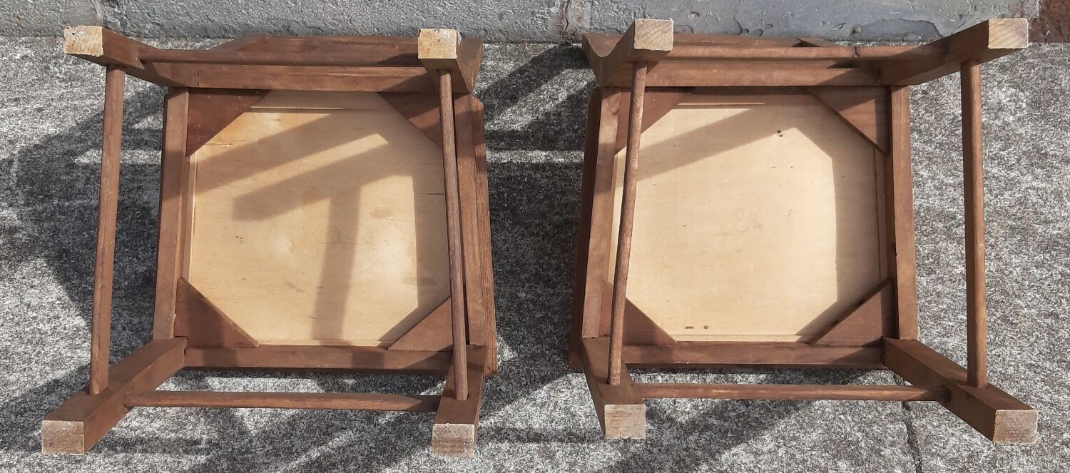 Set of 2 50s bistro chairs