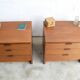 Bedside tables or small Scandinavian chest of drawers 61cm